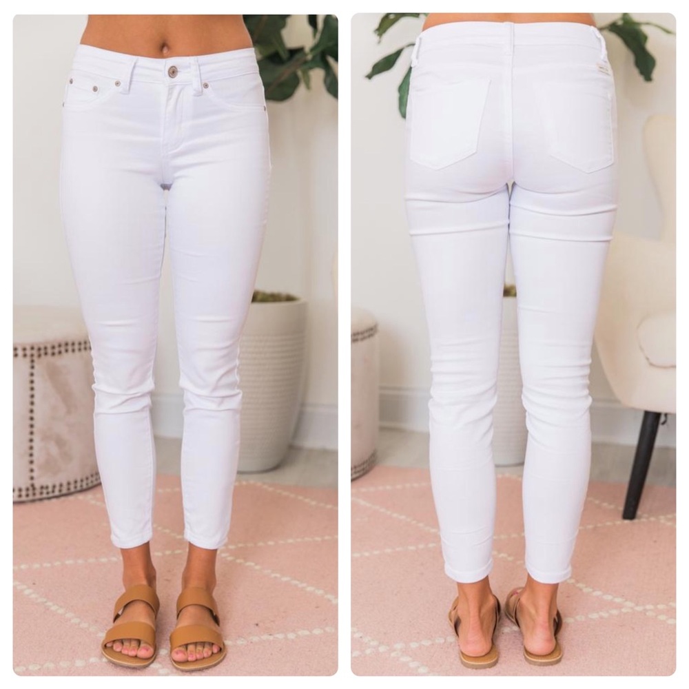 The Nina White Skinny Jeans